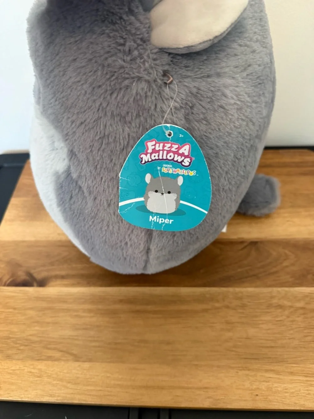 Squishmallows Grey and Cream Cute Plush Pet Toy